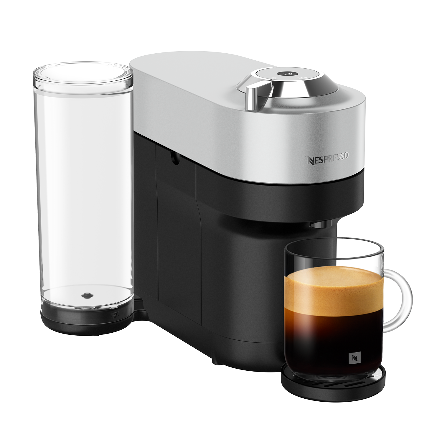 Cafetera Nespresso Vertuo Pop+ Silver-Cafeteras de Cápsulas
