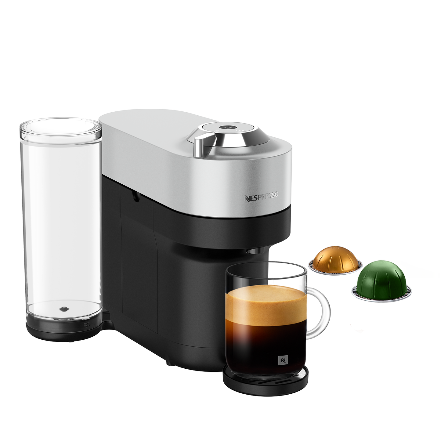 Cafetera Nespresso Vertuo Pop+ Silver-Cafeteras de Cápsulas