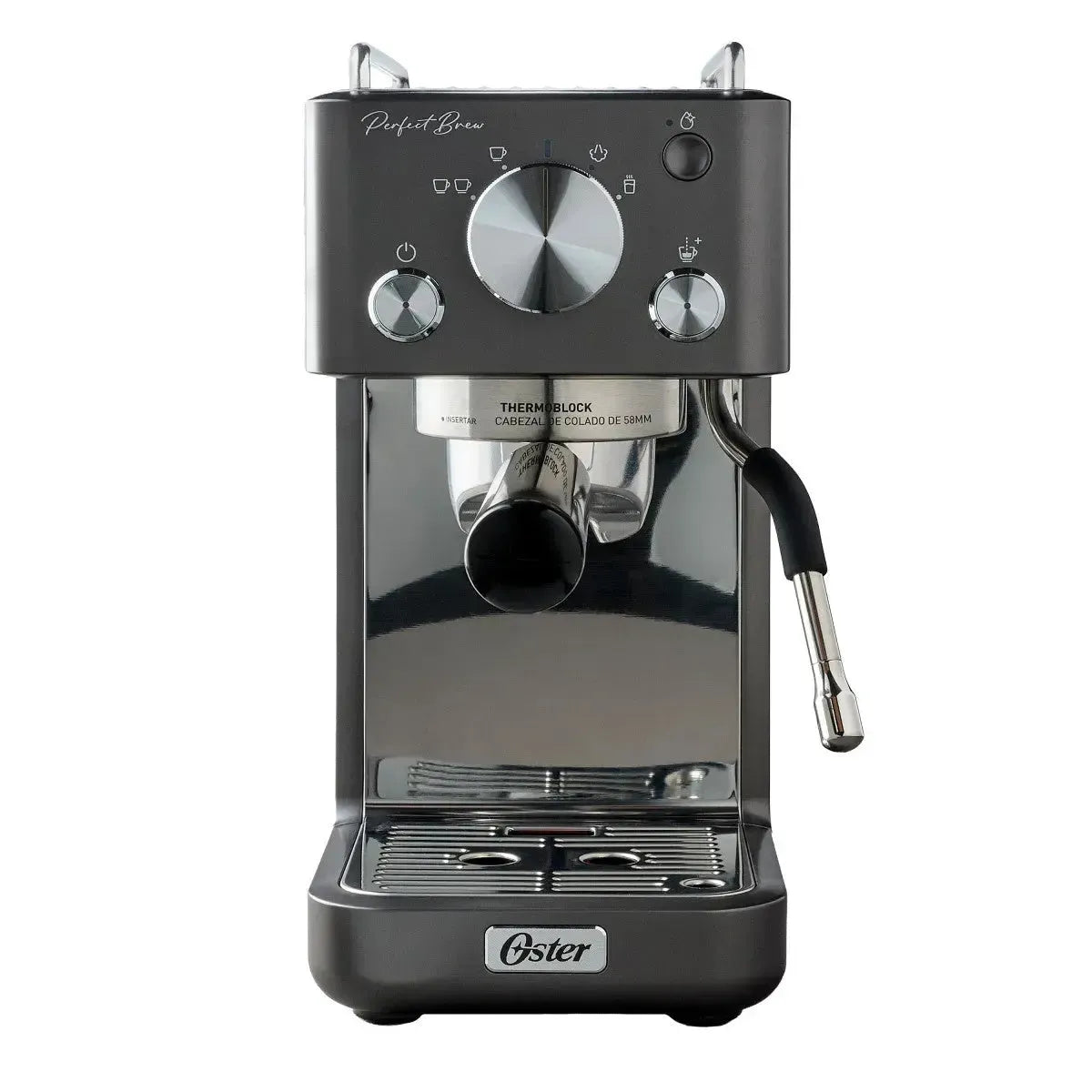 Cafetera Perfect Brew Bomba Italiana 15 Bar Bvstem7201 Gris Oster-Cafeteras Espresso