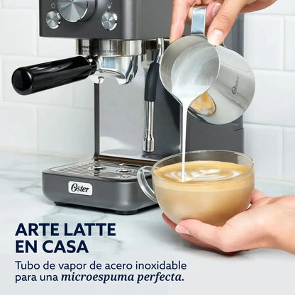 Cafetera Perfect Brew Bomba Italiana 15 Bar Bvstem7201 Gris Oster-Cafeteras Espresso