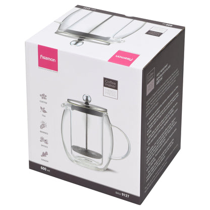 Cafetera Prensa Francesa 600 ml Fissman6#Sin color
