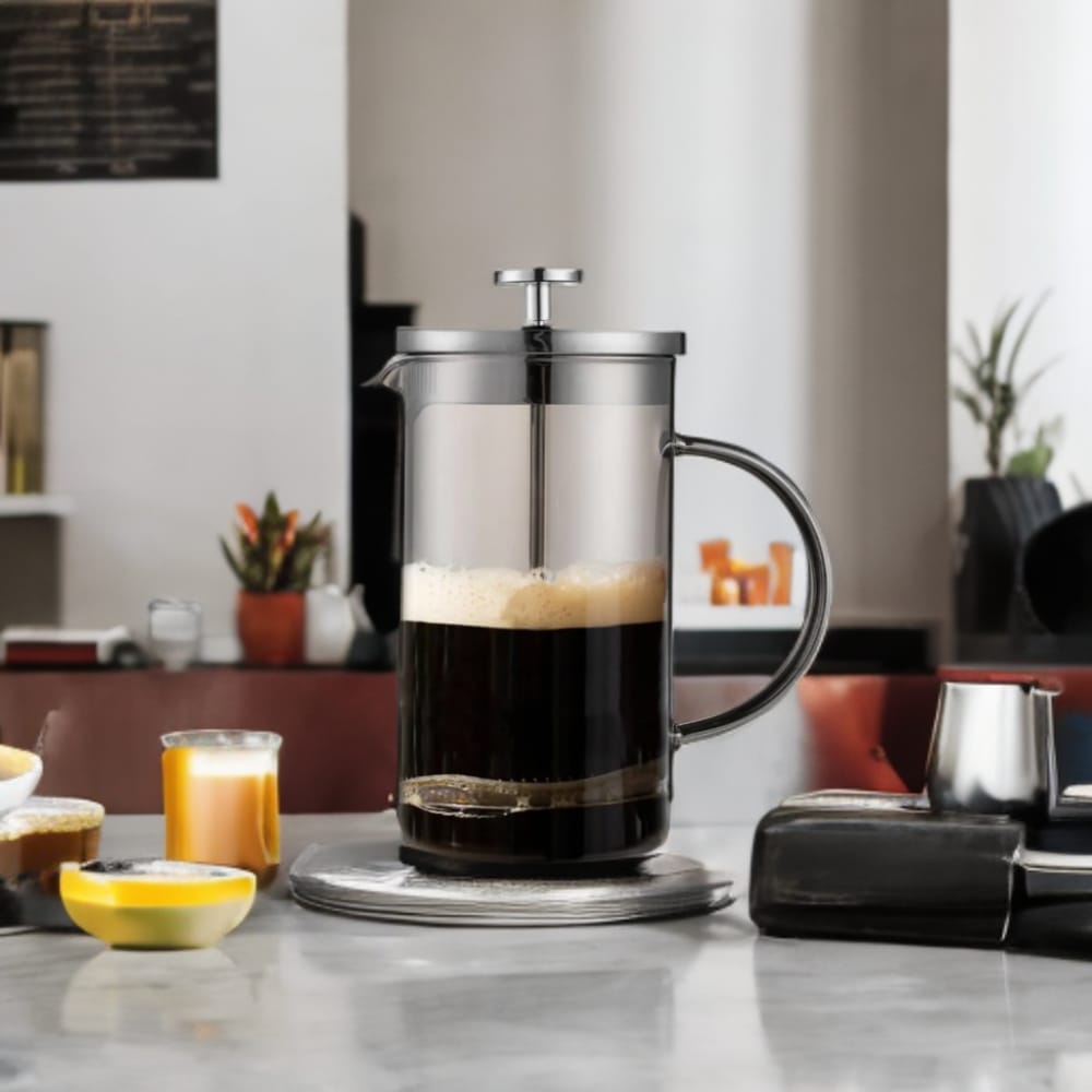 Cafetera Prensa Francesa Luxury 600 Ml Fissman1#Gris