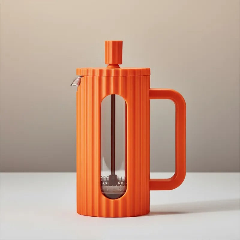 Cafetera Prensa Francesa Amalfi 350ML Naranjo Oroley2#Naranja matte