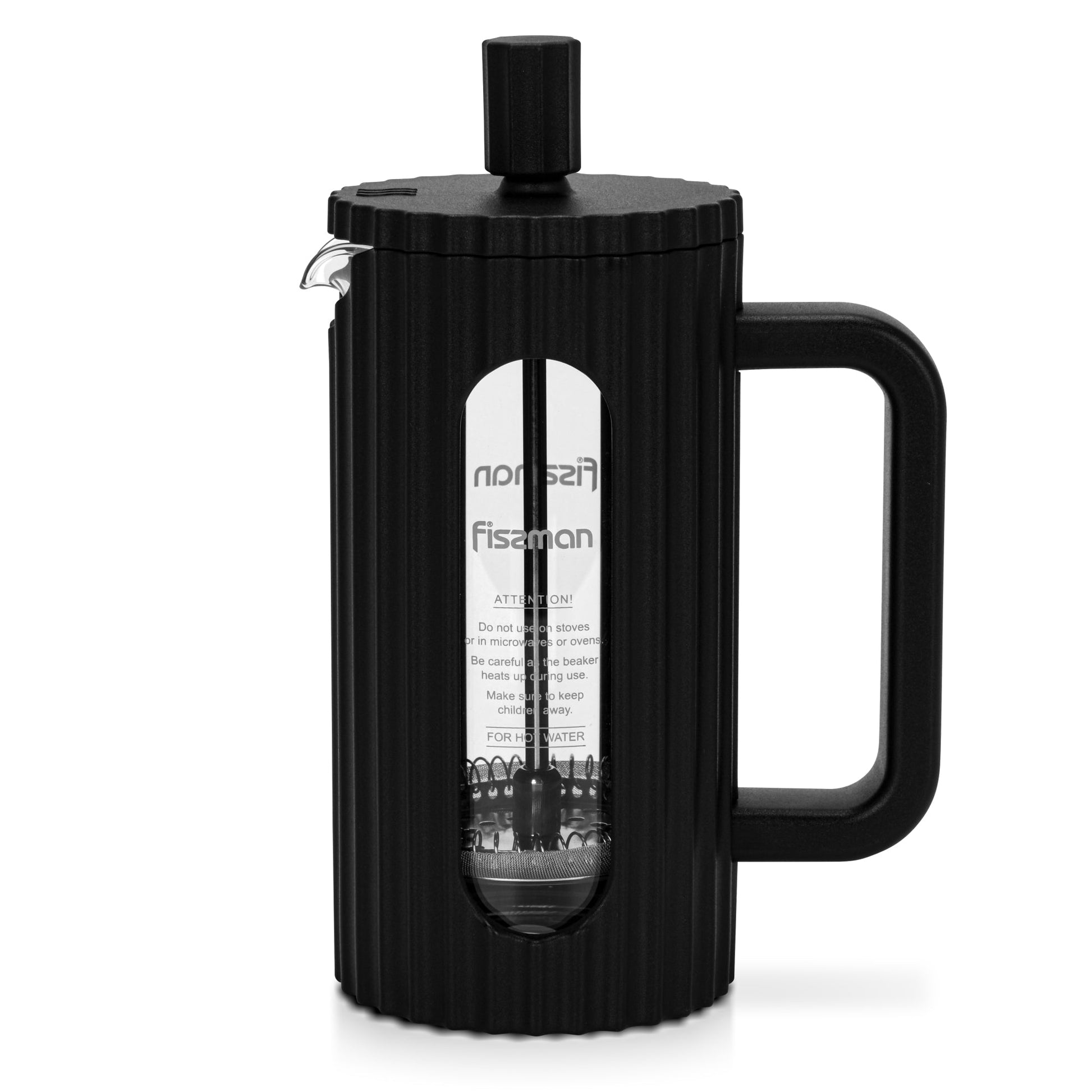 Cafetera Prensa Francesa La Negra 350 ml Fissman3#Negro