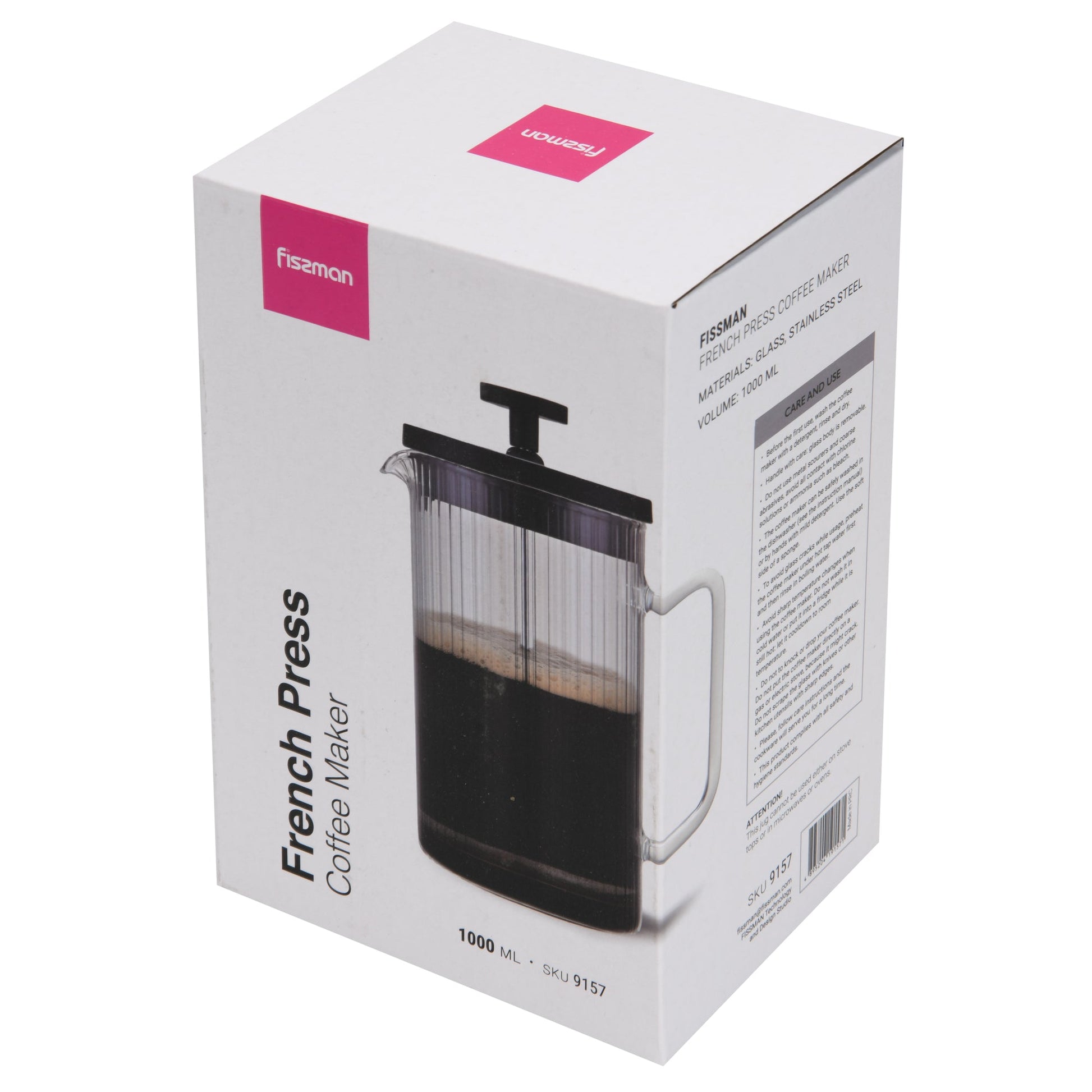 Cafetera Prensa Francesa Line 1000 ml Fissman5#Sin color