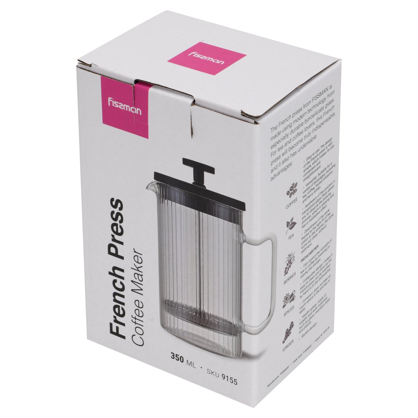 Cafetera Prensa Francesa Line 350 ml Fissman5#Sin color