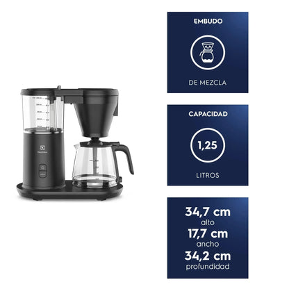 Cafetera Programable 1,25L Jarra Vidrio 1600W CMP70 Electrolux-Cafeteras a Goteo