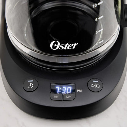 Cafetera a Goteo Programable Capacidad 12 Tazas BVSTDCP121B Oster7#Negro