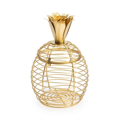 Caja Deco Pineapple Metal2#Amarillo