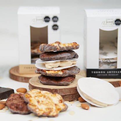 Caja Mini Turrones Artesanos Souffle Almendra 150g Vicens