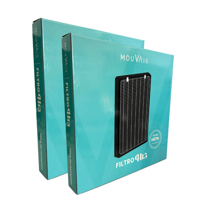 Filtros Reemplazo Purificador Calm HEPA H13 Mouvair2#Negro