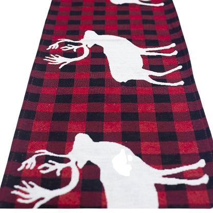 Camino de Mesa Navideño Arces blancos 180 cm x 35 cm Bohemik3#Rojo