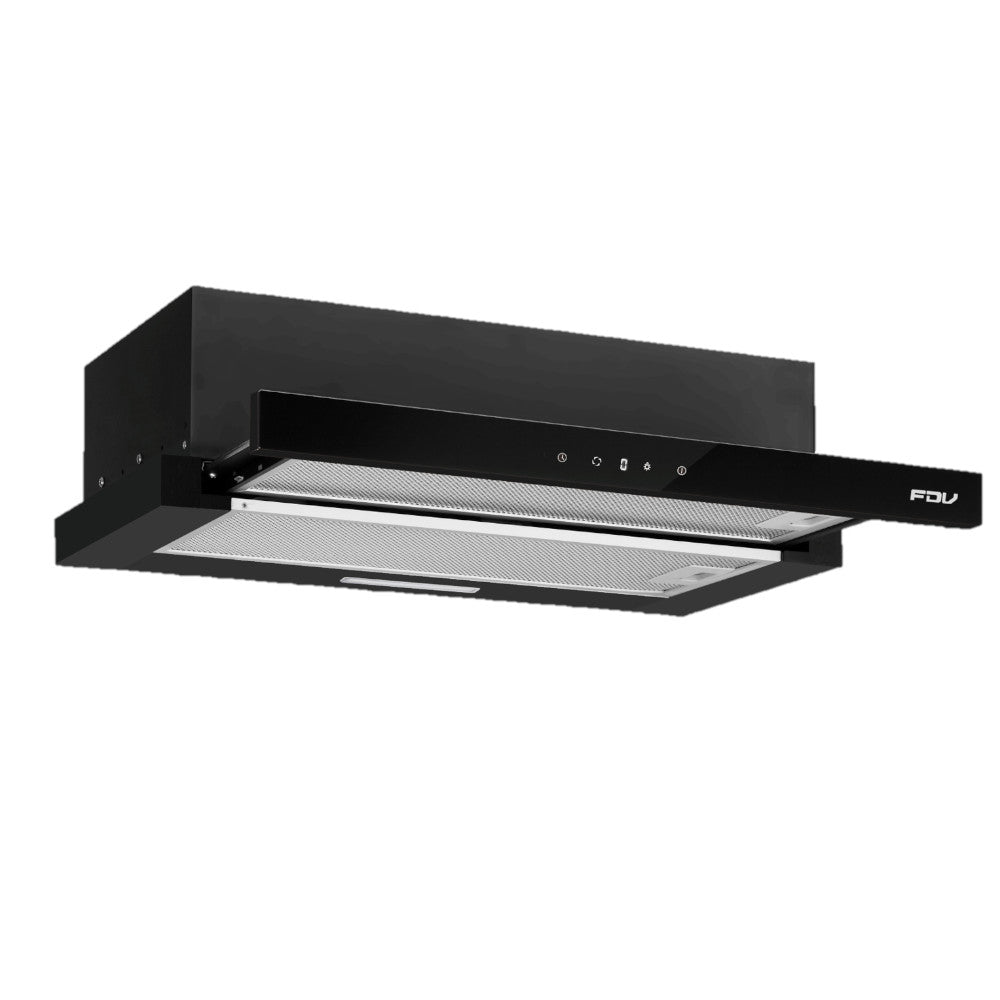 Campana Bajo Mueble City Black Touch 60 cm 452 m3/h FDV - Caja Dañada-Campanas Bajo Mueble
