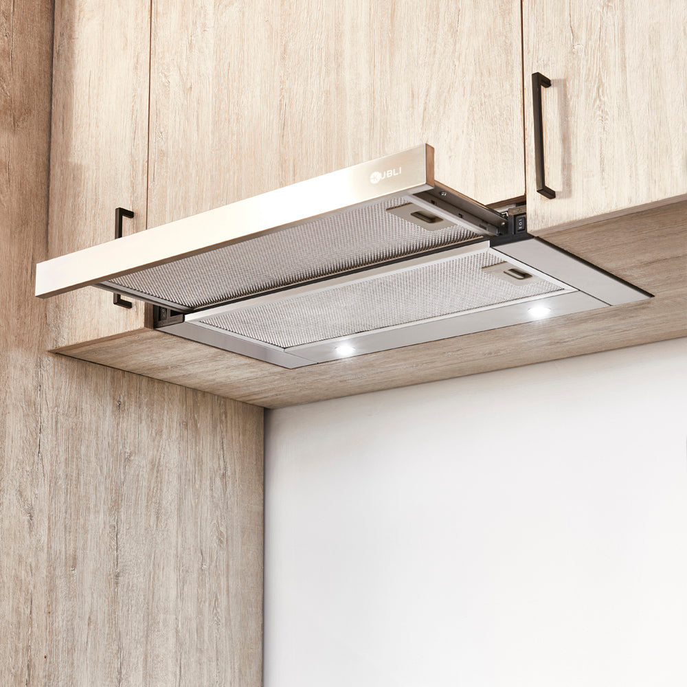 Campana Bajo Mueble Neu Slider 60 cm 350 m3/h Kubli - Caja Dañada-Campanas Bajo Mueble