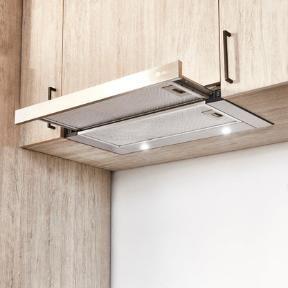 Campana Bajo Mueble Neu Slider 60 cm 350 m3/h Kubli - Caja Dañada-Campanas Bajo Mueble
