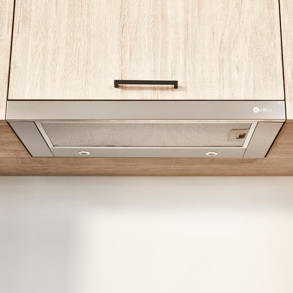Campana Bajo Mueble Neu Slider 60 cm 350 m3/h Kubli - Caja Dañada-Campanas Bajo Mueble