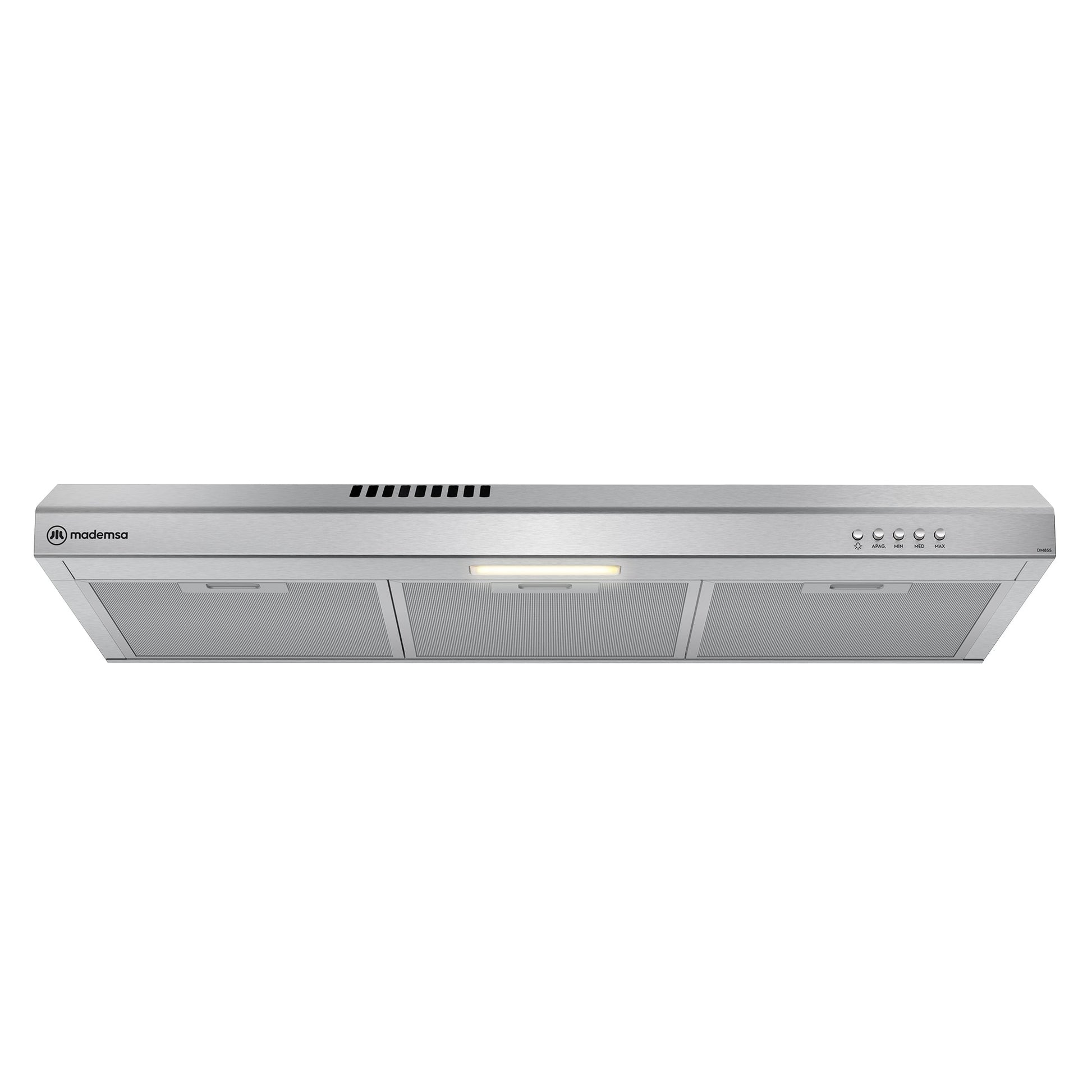 Campana de Cocina Extractora 80cm Gran Poder Succión DM8SS Mademsa-Campanas Bajo Mueble