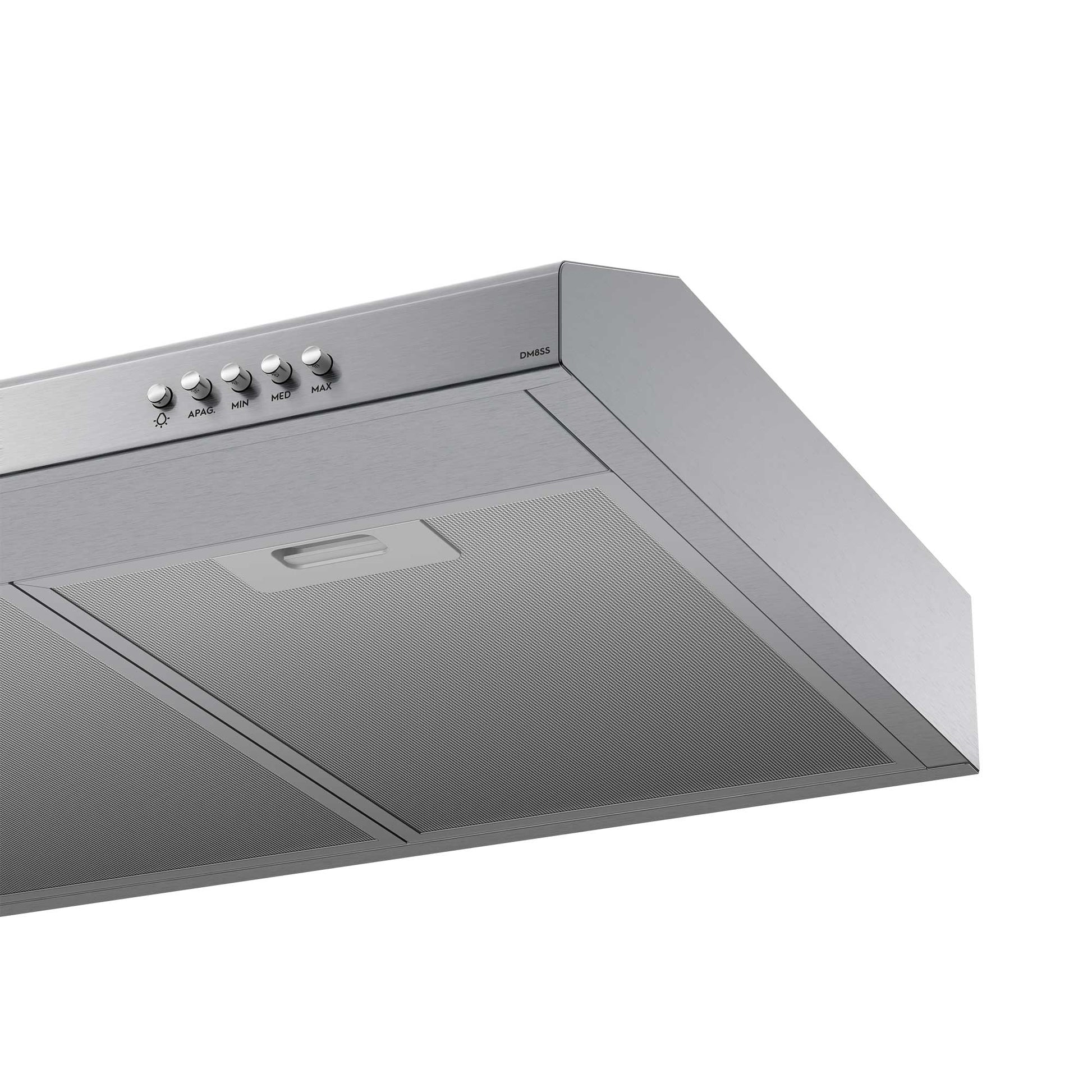 Campana de Cocina Extractora 80cm Gran Poder Succión DM8SS Mademsa-Campanas Bajo Mueble