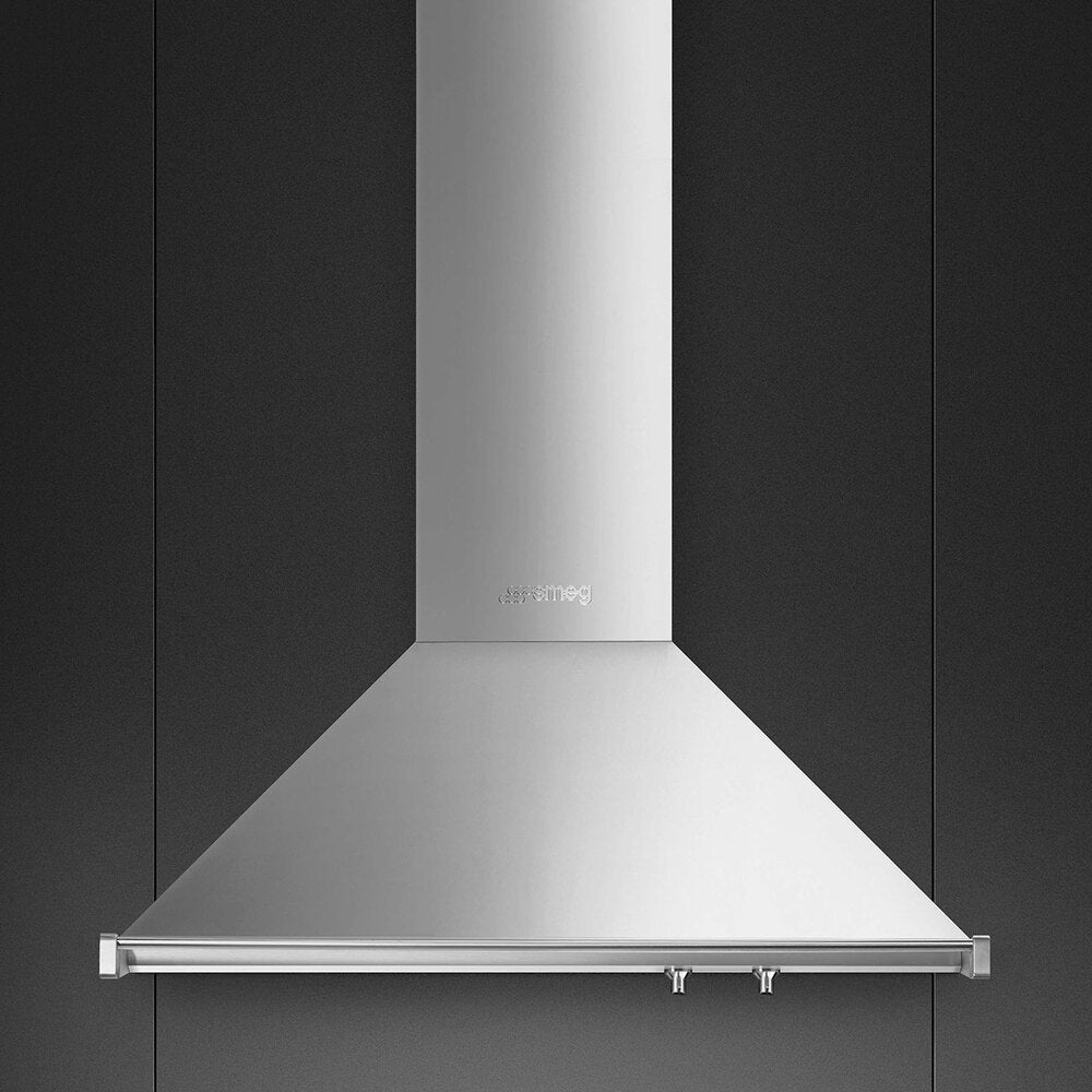 Campana de Pared Piramidal KD90HXE 90 cm 815 m3/h Smeg - Caja Dañada-Campanas de Pared