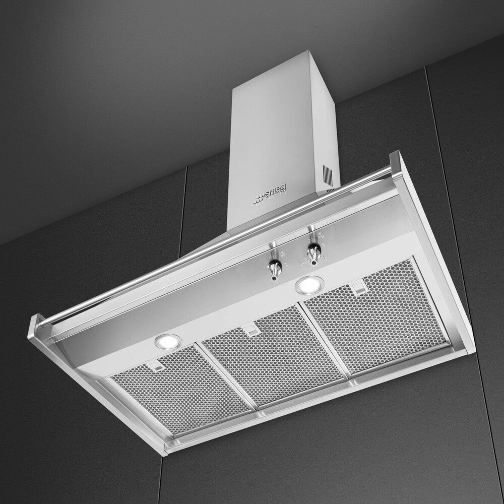 Campana de Pared Piramidal KD90HXE 90 cm 815 m3/h Smeg - Caja Dañada-Campanas de Pared