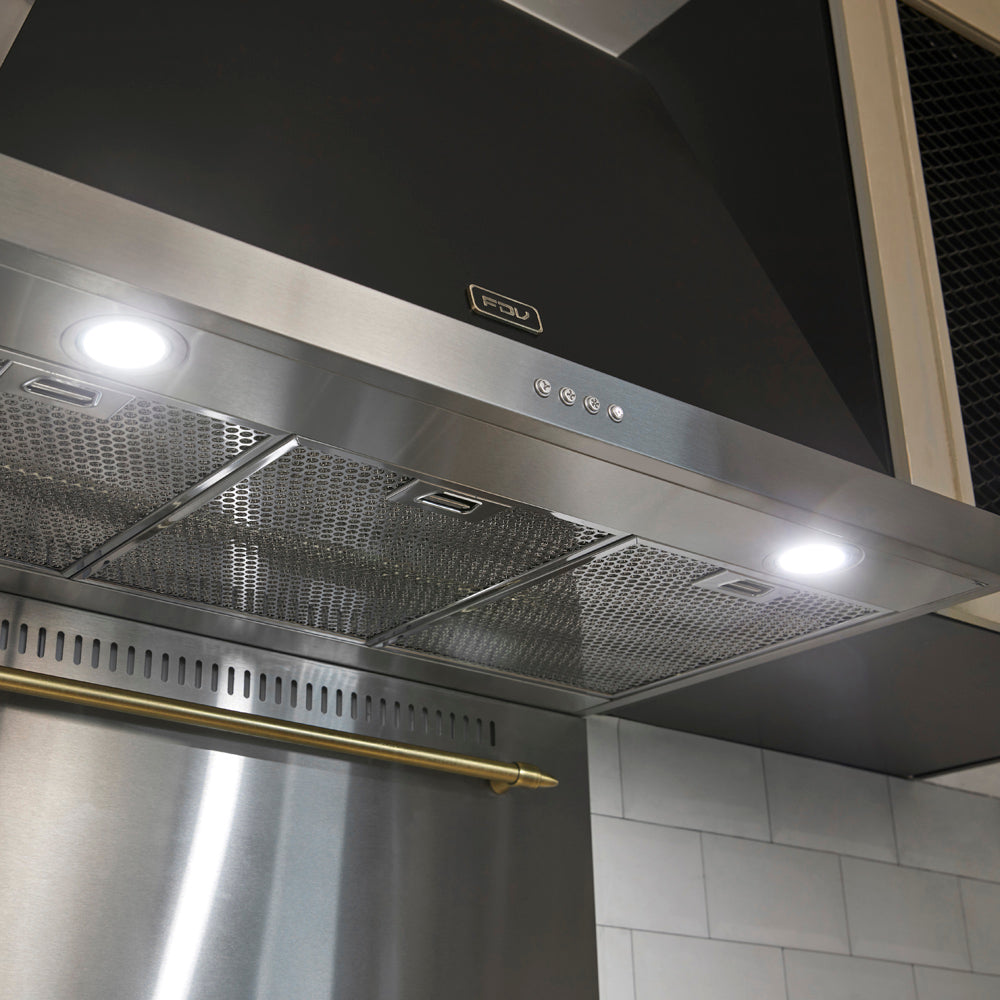 Campana de Pared Unique 90 cm 780 m3/h FDV - Caja Dañada-Campanas de Pared