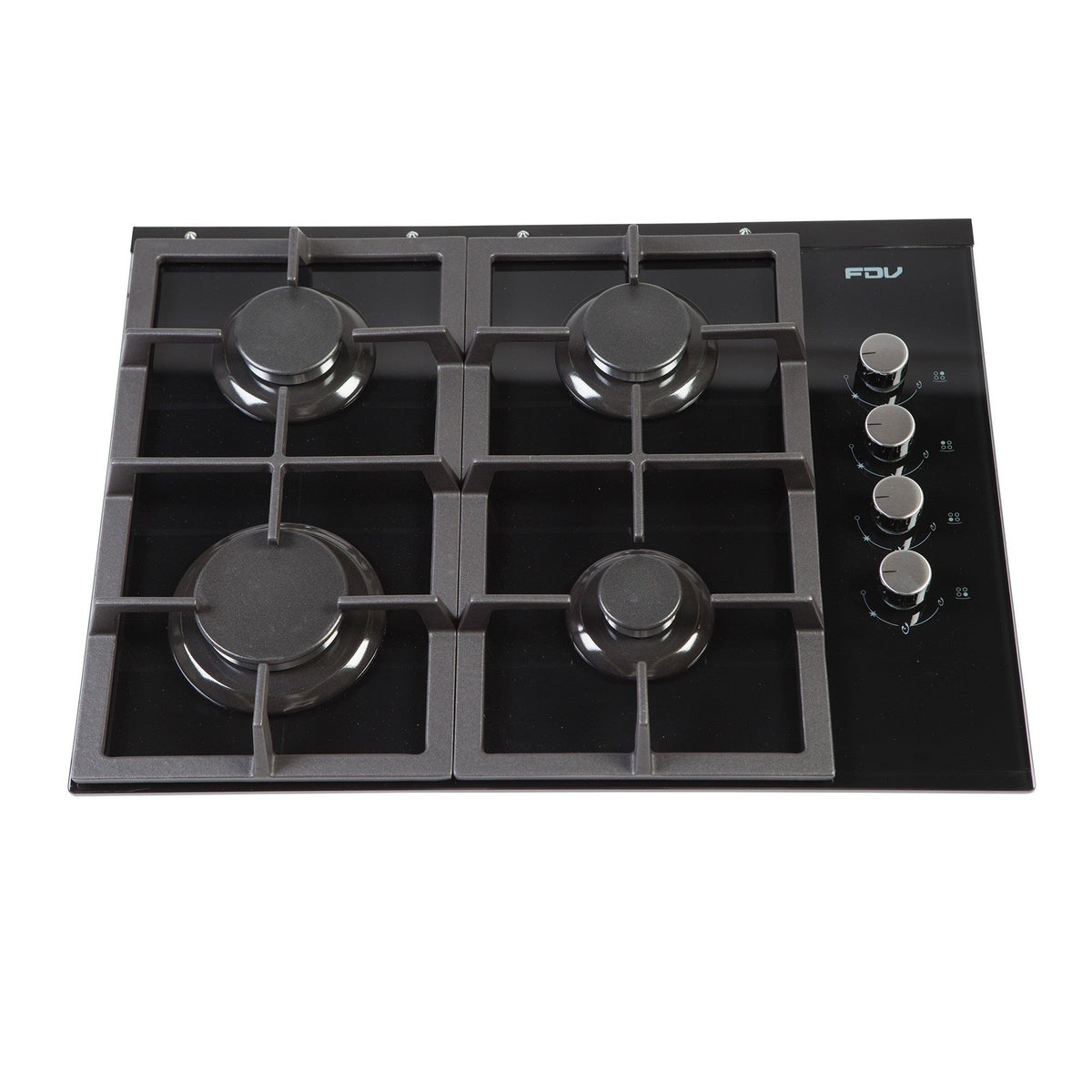 Campana FDV Class 60 + Encimera FDV Crystal 4G 60 NAT 2.0 + Horno Empotrado Design 57 Lts FDV-Kits de Cocción