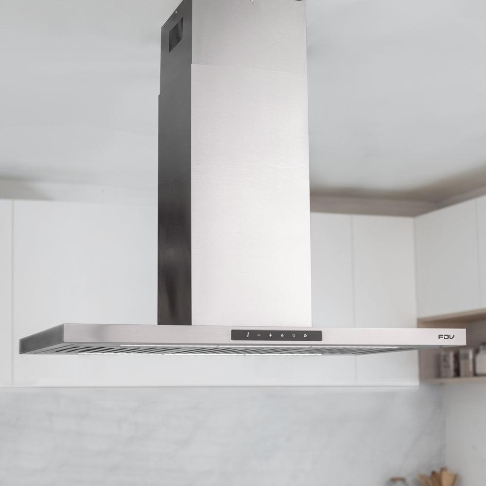 Campana Isla Elite 90 cm 700 m3/h FDV - Caja Dañada-Campanas Isla