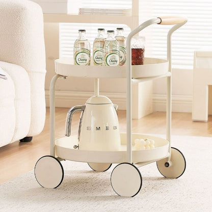 Carro Bar Vintage 2 Pisos con Ruedas Santú Home & Deco1#Beige