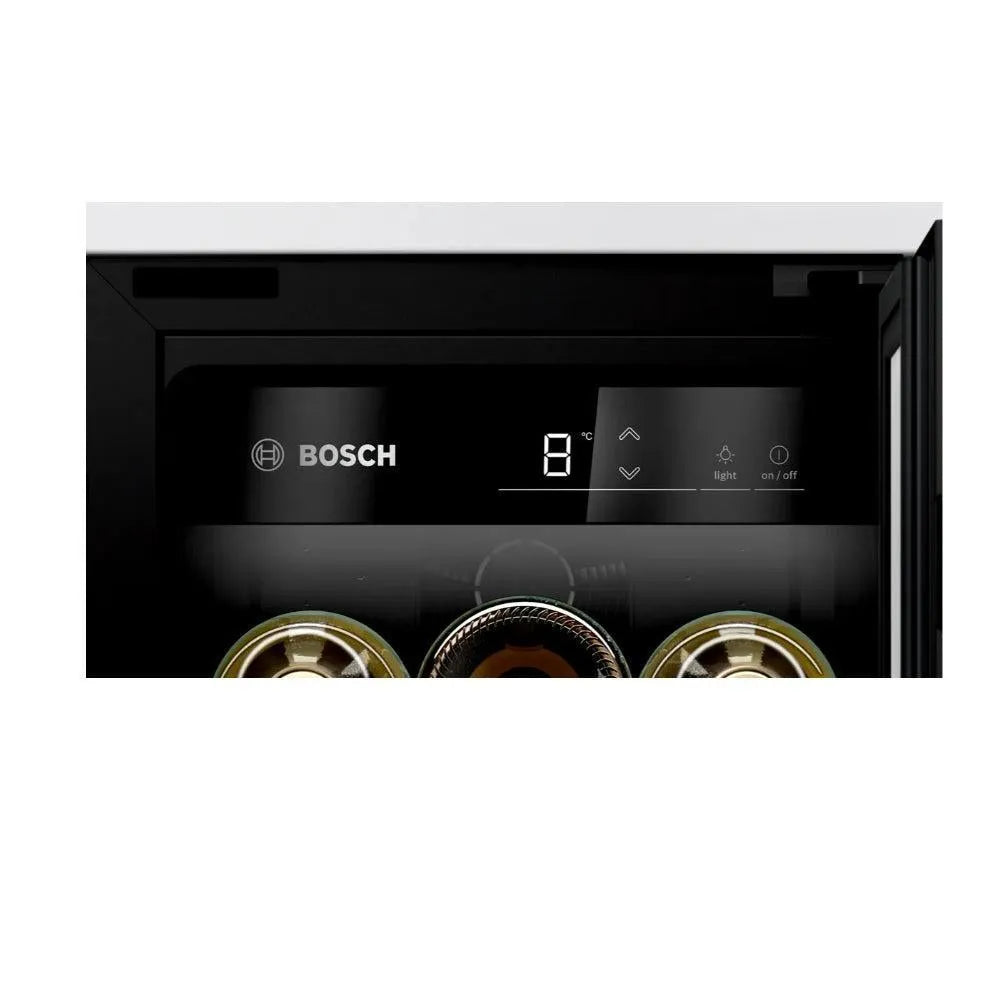 Cava de Vinos Integrable Vinoteca 1 Zona de Temperatura Ajustable Serie 6 Bosch3#Negro