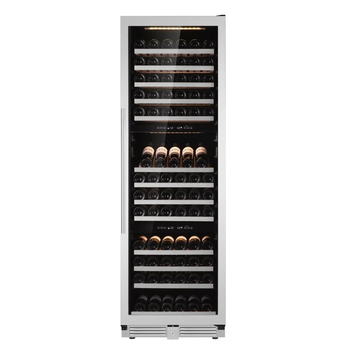 Cava de Vinos Premium Climatizada Trizona 154 Botellas Bacool2#Negro