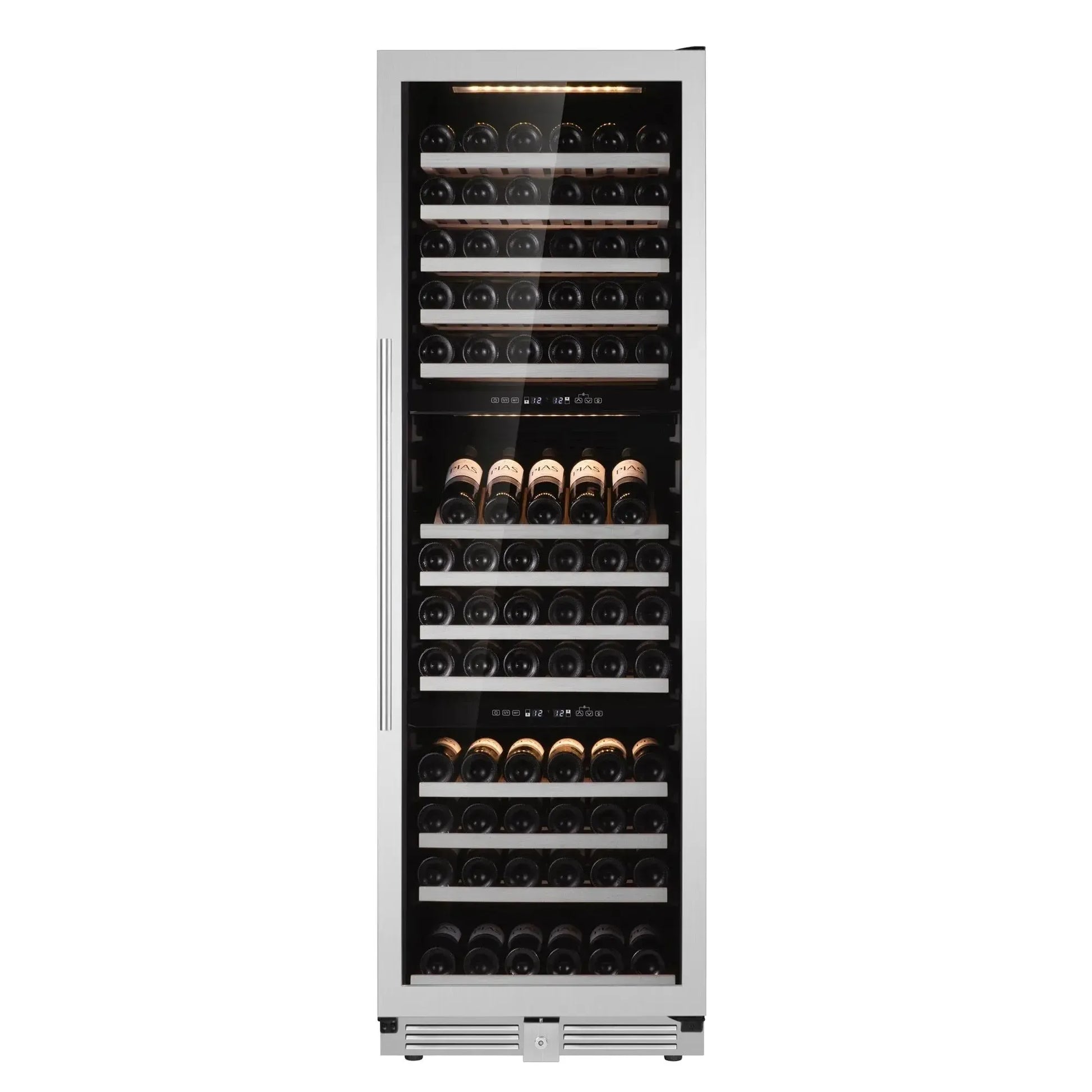 Cava de Vinos Premium Climatizada Trizona 154 Botellas Bacool2#Negro