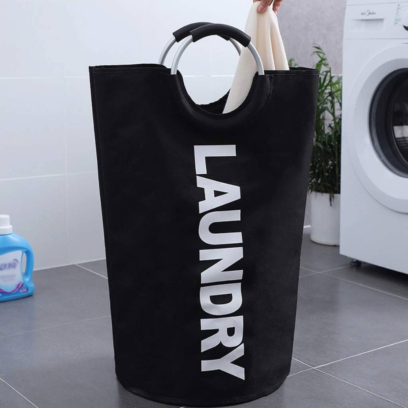 Canasto De Lavandería Para Ropa Laundry Santú Home & Deco2#Negro