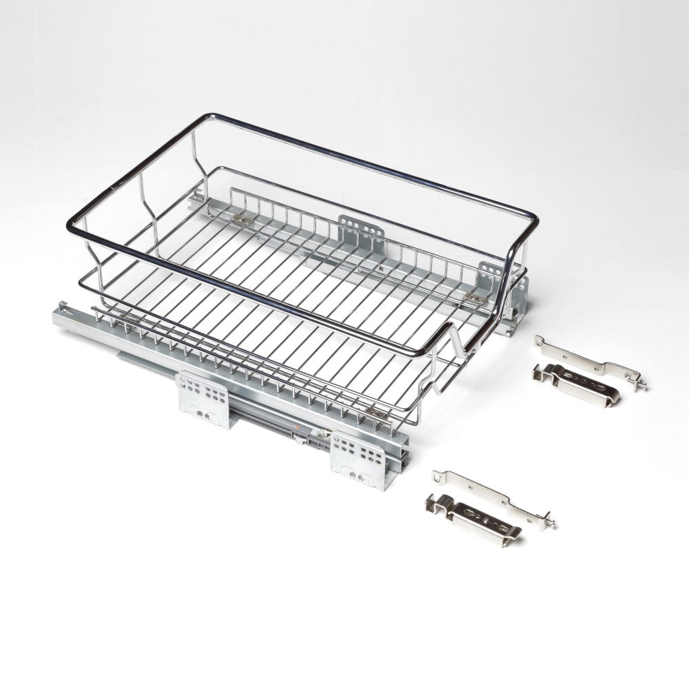 Cesta Extraccion Total 400Mm Fijo Al Frente Cromo-Accesorios de Cocina