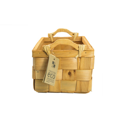 Cesto Ceiba 29 x 19 x 14Cm Decoexpress3#Madera