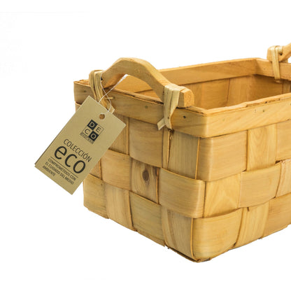 Cesto Ceiba 34 x 25 x 16 Cm Decoexpress1#Madera
