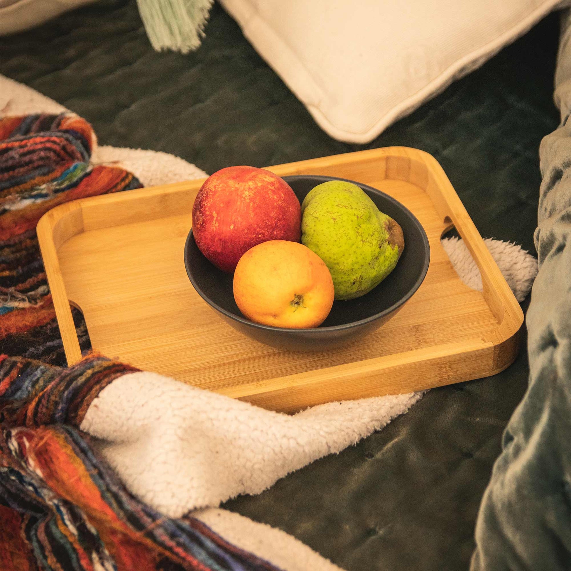 Bandeja Bamboo 30 X 23 X 2,8 Cm Decoexpress1#Madera