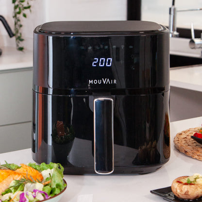 Freidora de Aire  Clear Fry 6 Lts Mouvair1#Negro