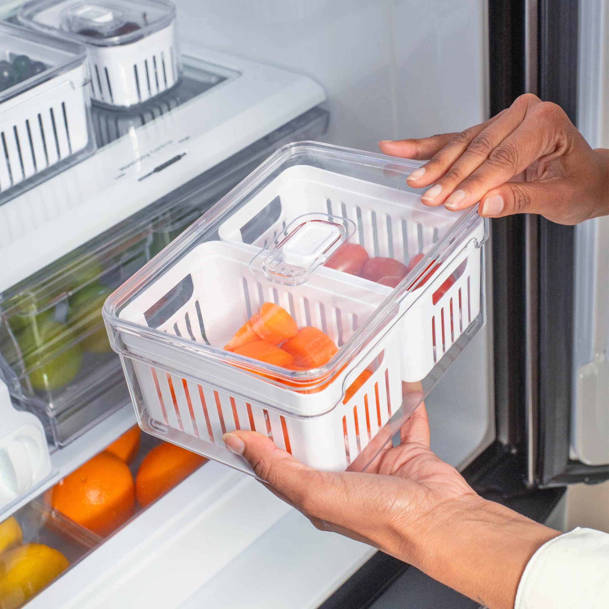 Organizador Clear Fresh 2 Cestas 2.2 Lts Ou 1#Sin color