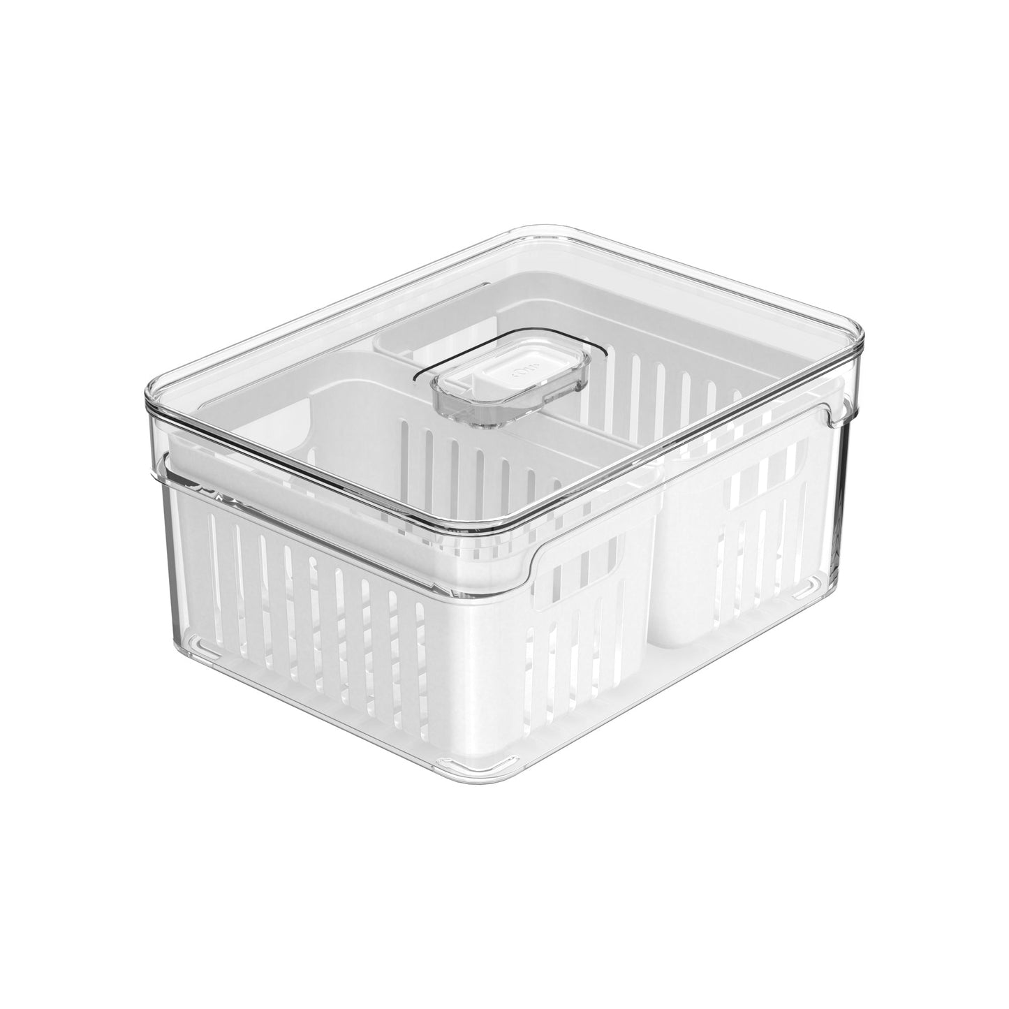 Organizador Clear Fresh 2 Cestas 2.2 Lts Ou 2#Sin color