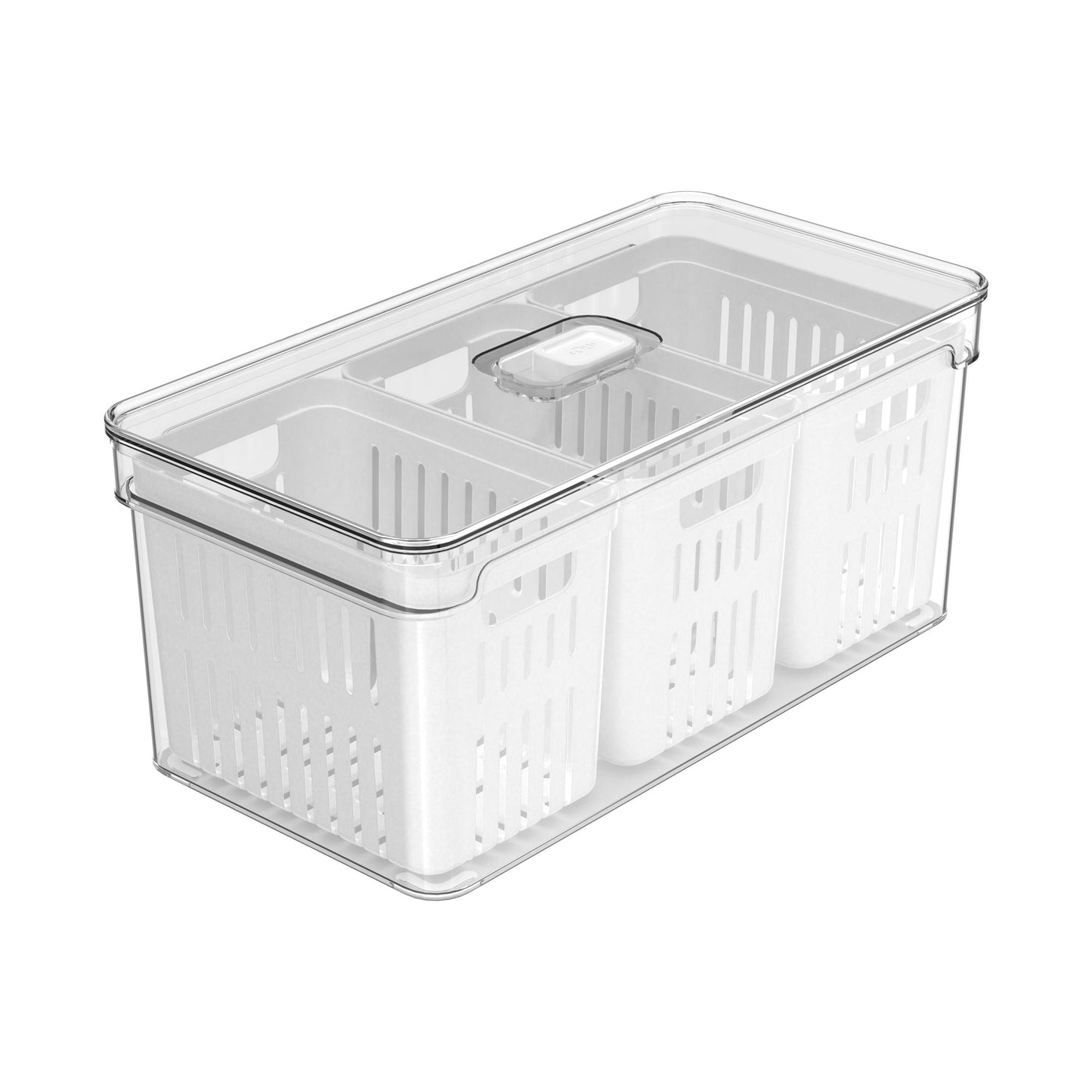 Organizador Clear Fresh 3 Cestas 5 Lts Ou3#Sin color