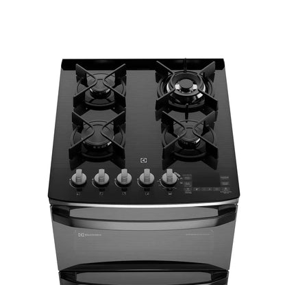 Cocina a Gas 4 Platos Doble Horno Parrillas Hierro Fundido AirFry F4EAD-Cocinas a Gas