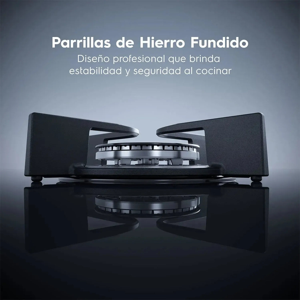 Cocina a Gas 4 Platos Doble Horno Parrillas Hierro Fundido F4EDB-Cocinas a Gas