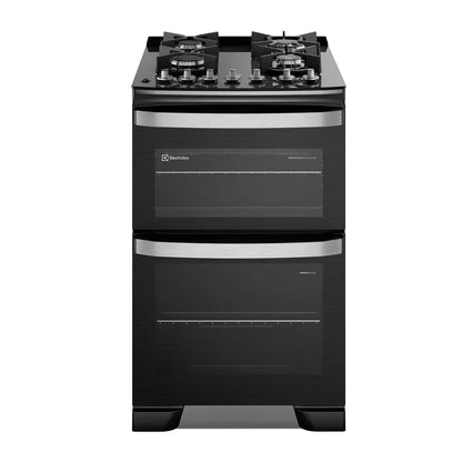 Cocina a Gas 4 Platos Doble Horno Parrillas Hierro Fundido F4EDB-Cocinas a Gas