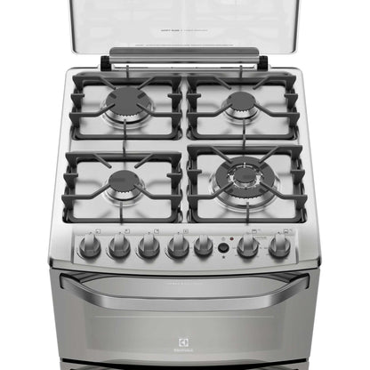 Cocina a Gas 4 Platos Doble Horno Triple Llama 56DXA Electrolux4#Inox