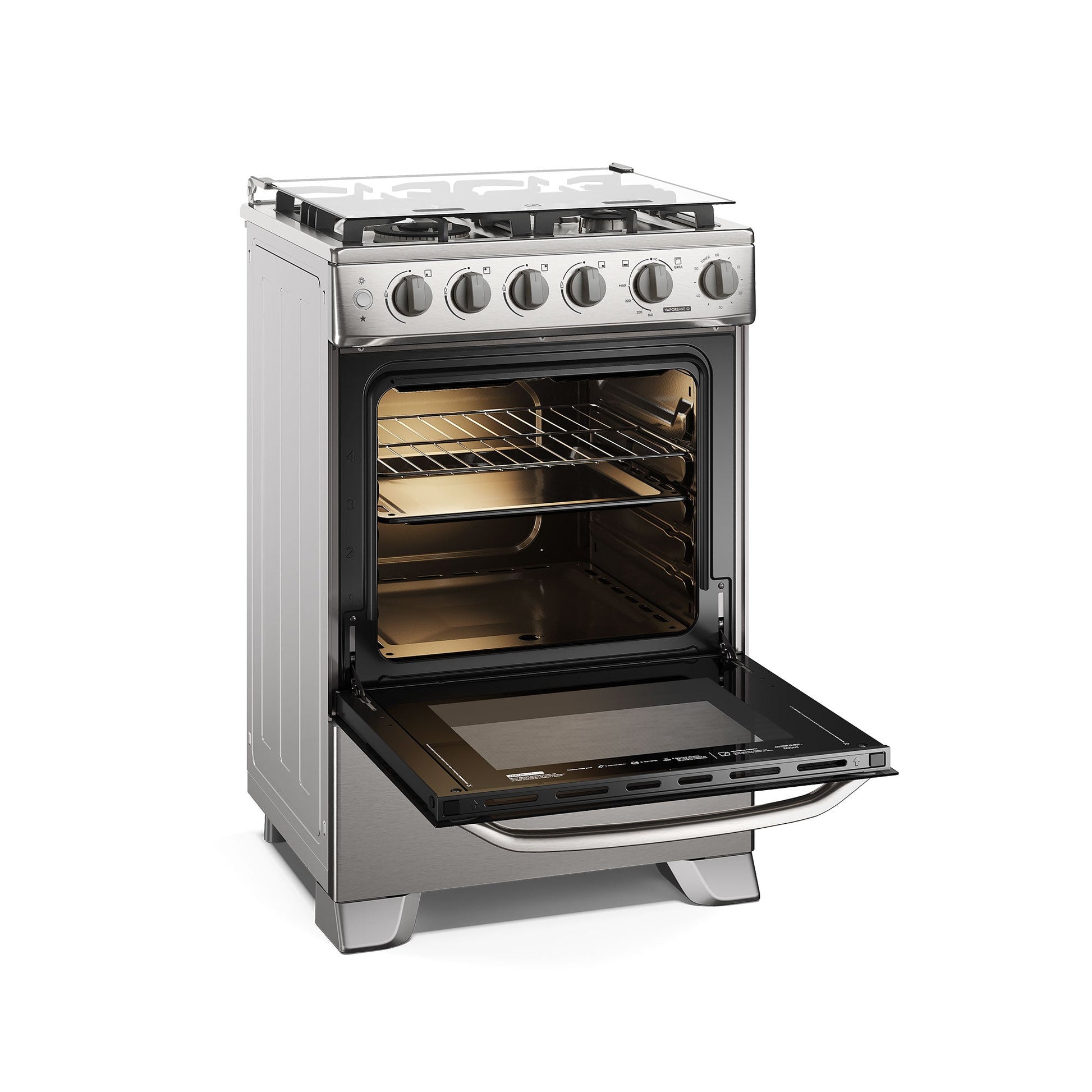 Cocina a Gas 4 Platos VaporBake, Triple Llama y Grill FE4SXC Electrolux-Cocinas a Gas