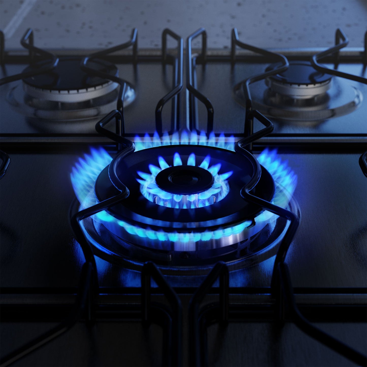 Cocina a Gas 4 Platos VaporBake, Triple Llama y Grill FE4SXC Electrolux-Cocinas a Gas