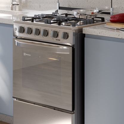 Cocina a Gas 4 Platos VaporBake, Triple Llama y Grill FE4SXC Electrolux-Cocinas a Gas