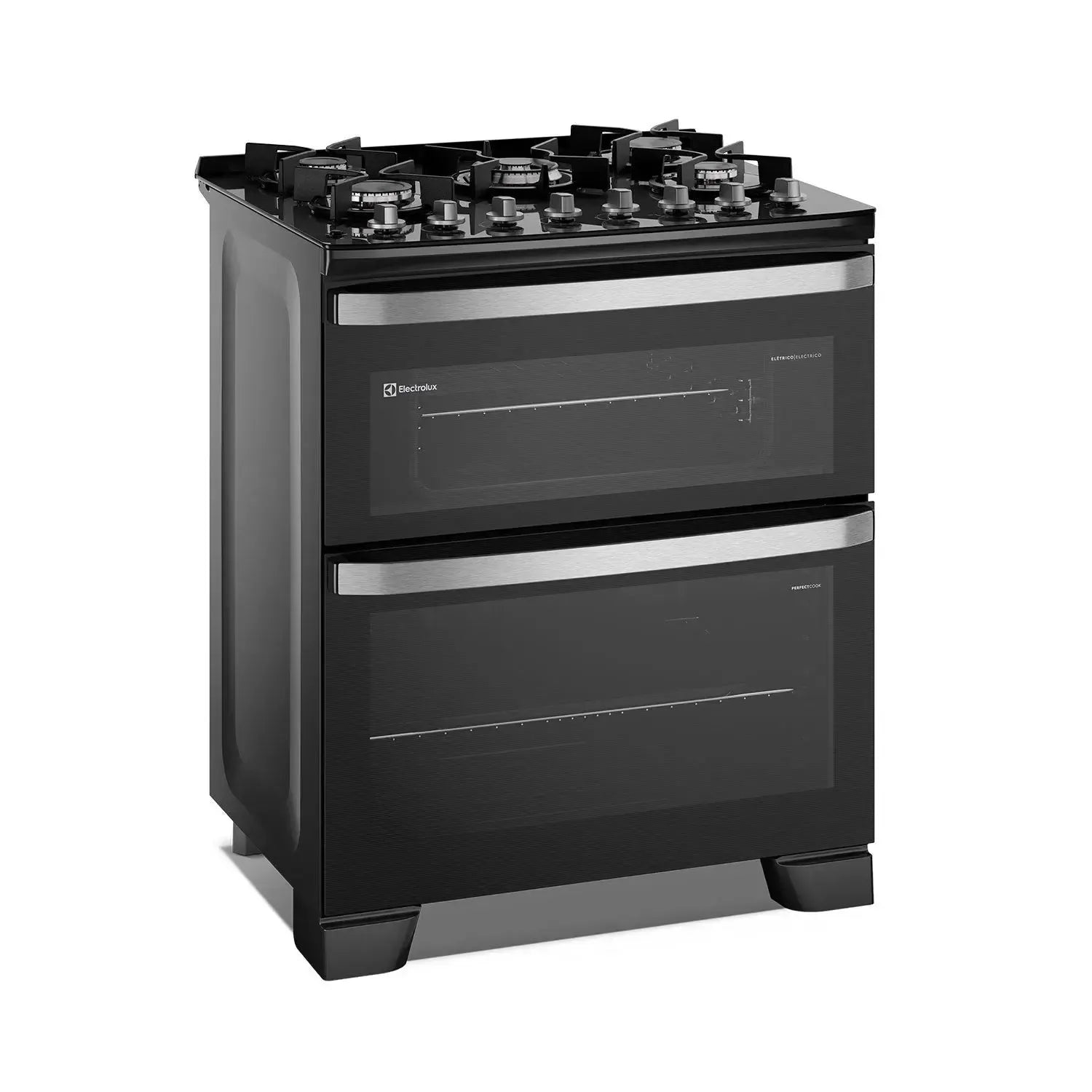 Cocina a Gas 5 Platos Doble Horno Parrillas Hierro Fundido F5EDB-Cocinas a Gas