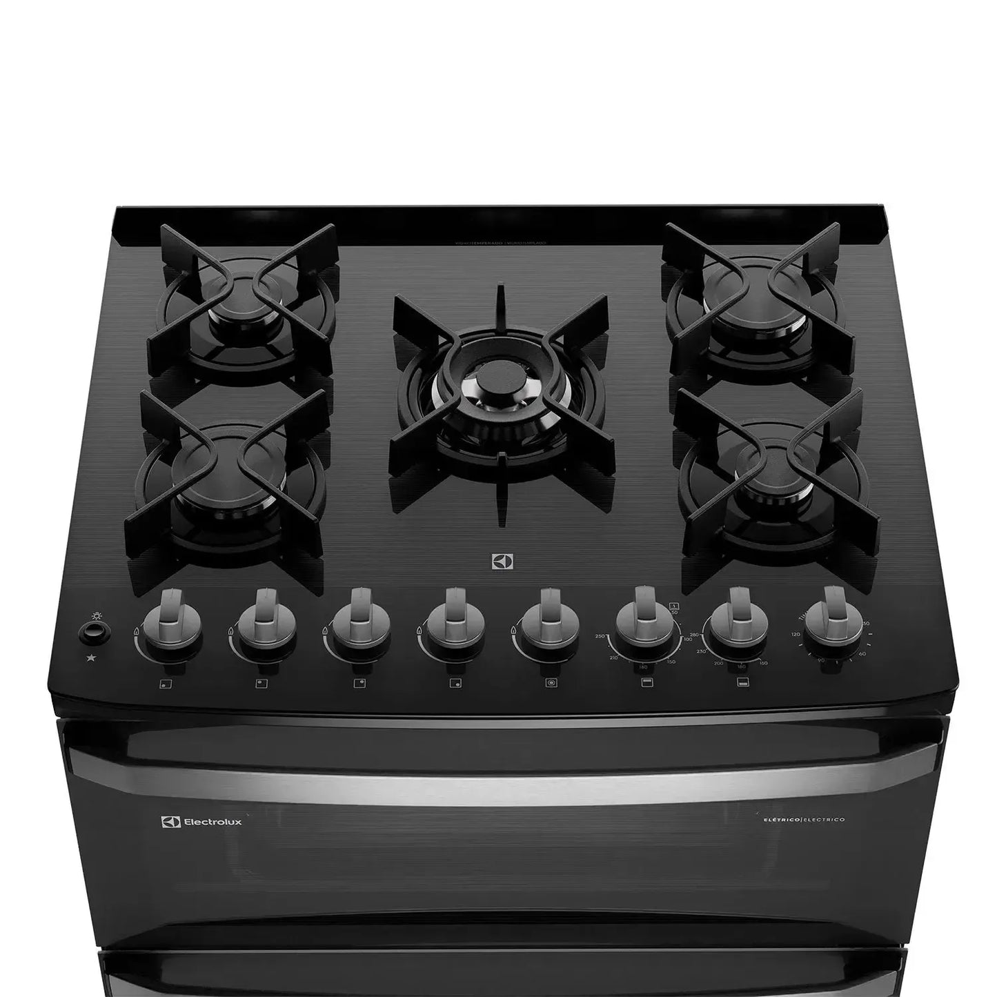 Cocina a Gas 5 Platos Doble Horno Parrillas Hierro Fundido F5EDB-Cocinas a Gas