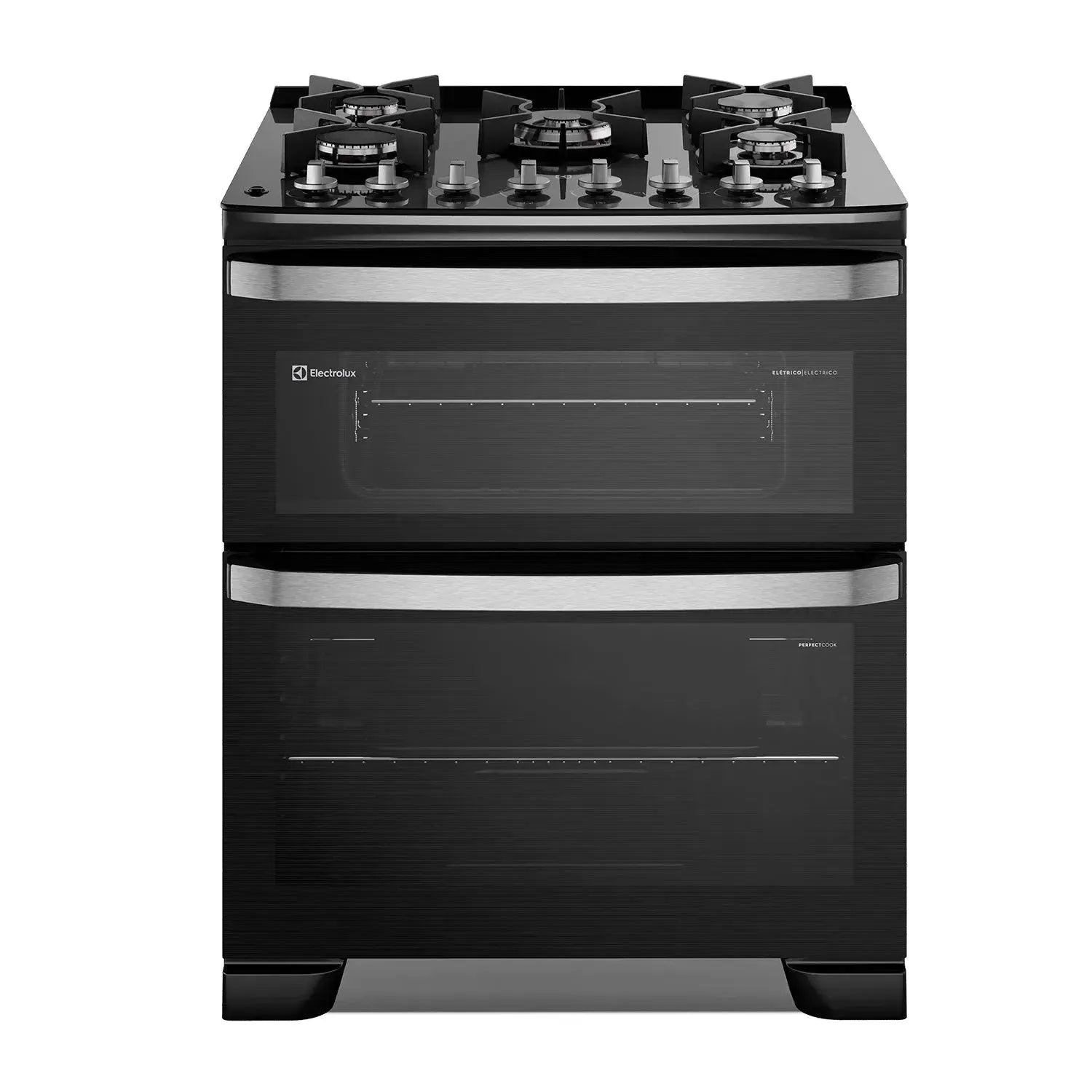 Cocina a Gas 5 Platos Doble Horno Parrillas Hierro Fundido F5EDB-Cocinas a Gas